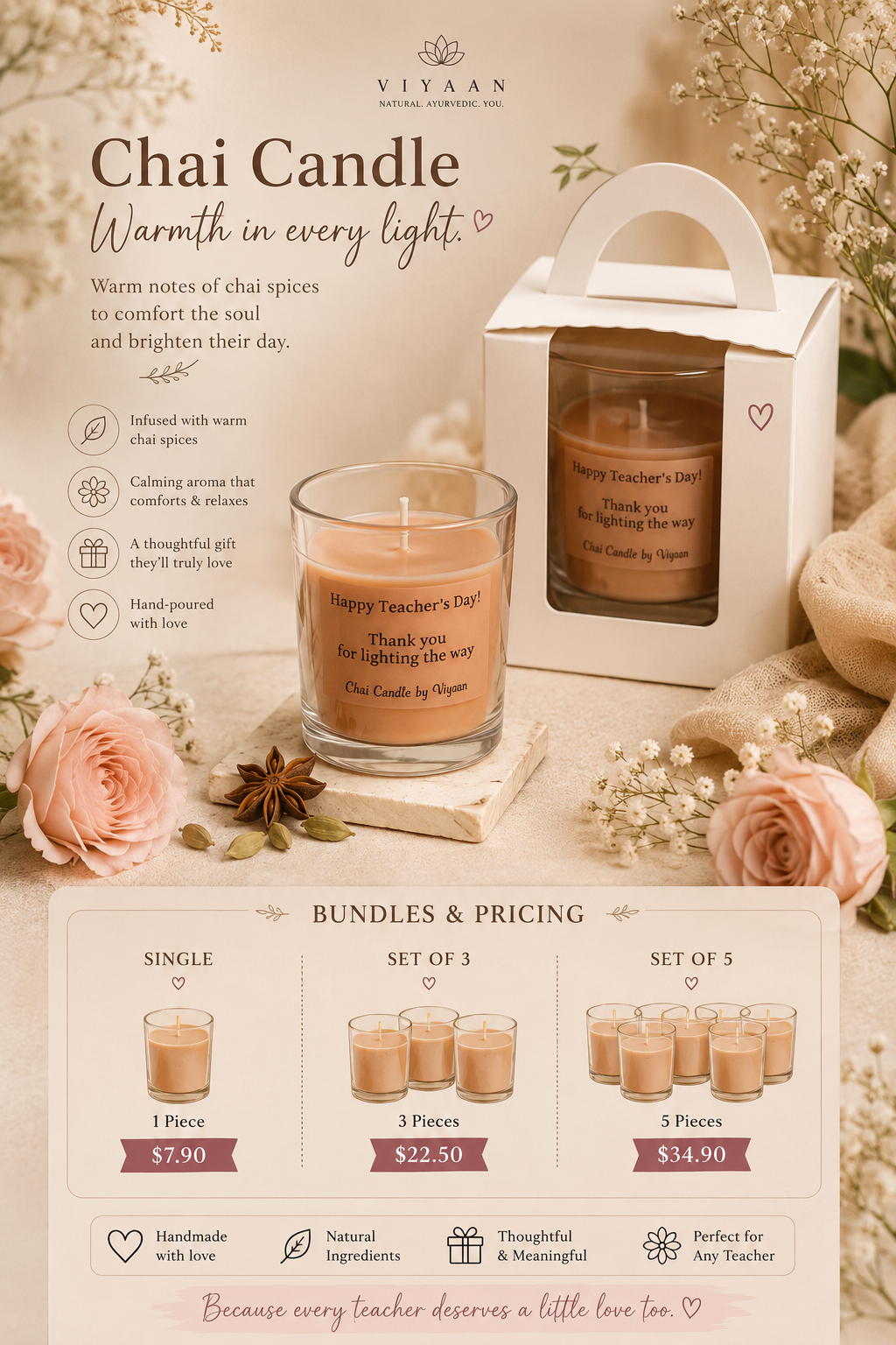 Chai Candle - Teacher’s Day