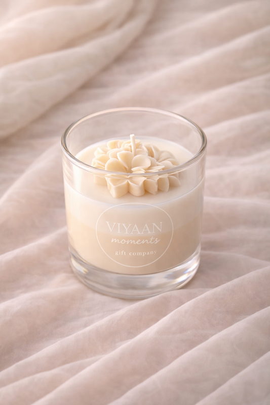 Blush Bloom Layered Candle